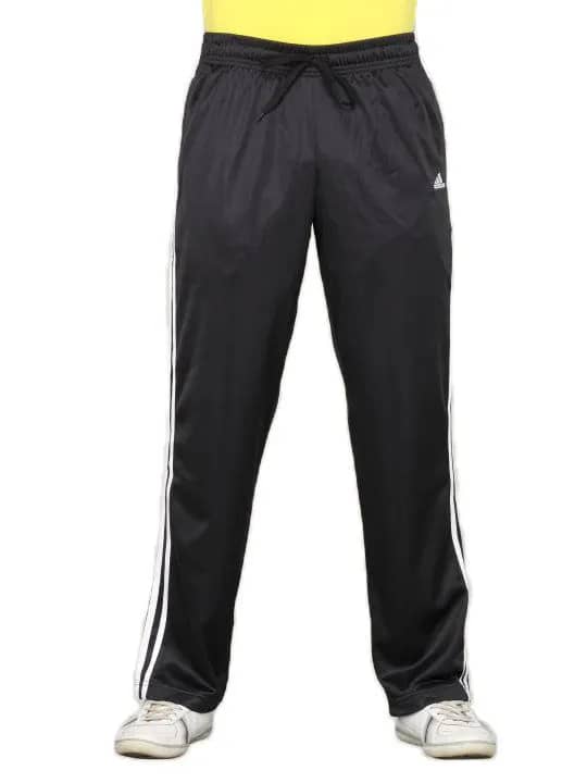 ADIDAS Men's Black White Stripes Track Pant