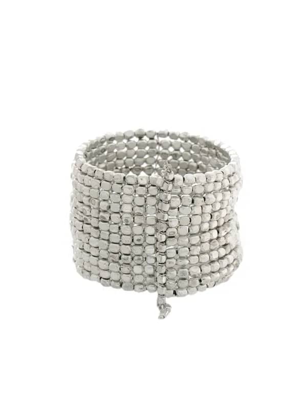 Pitaraa Silver Omelette Thin Bracelet