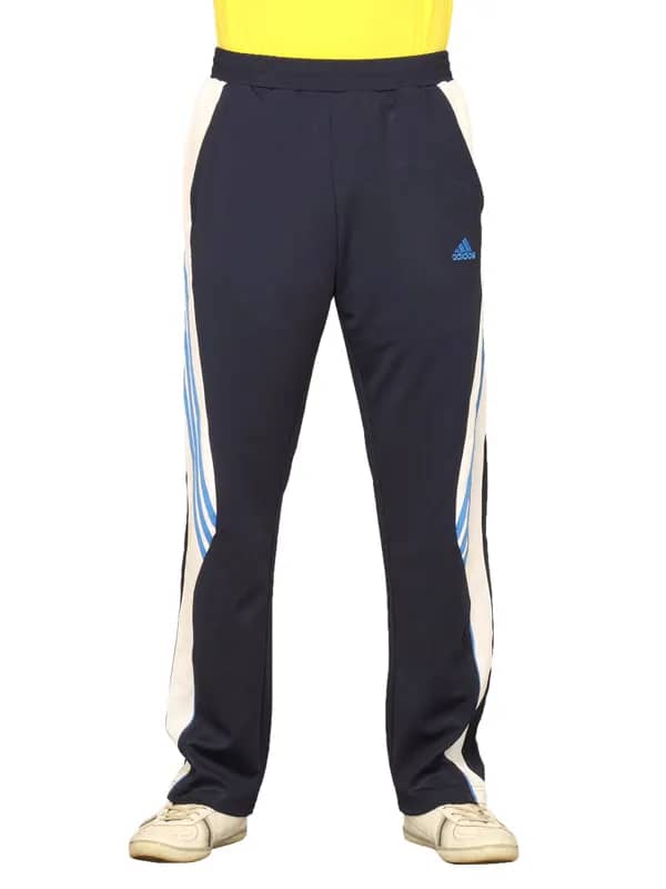 ADIDAS Men's Navy Blue White Track Pant