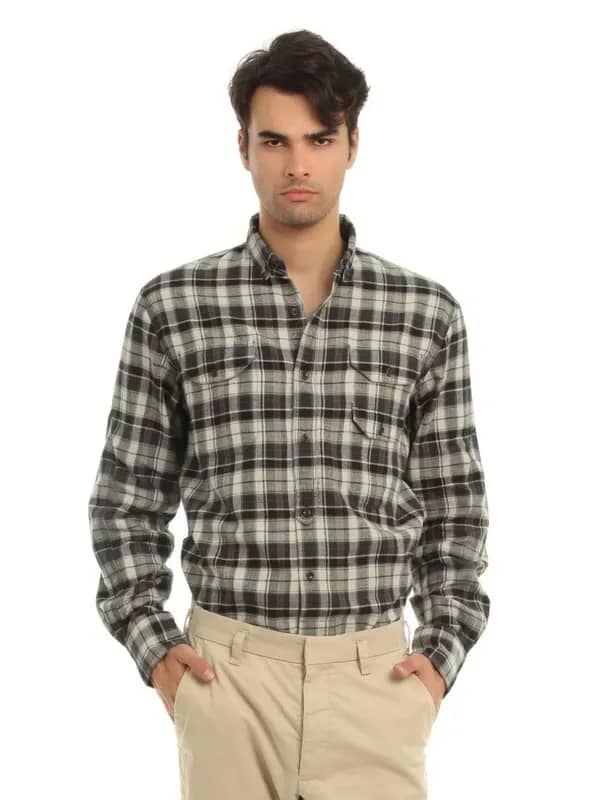 French Connection Men Black & Grey Shirt
