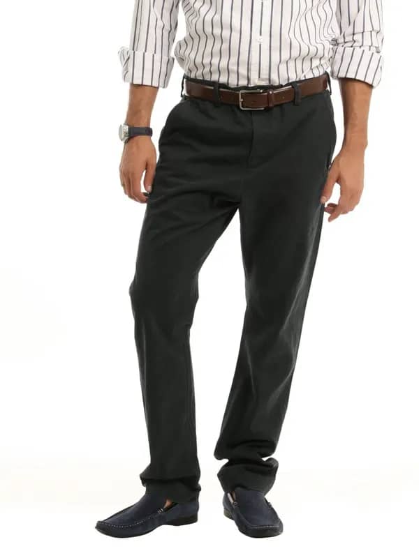 French Connection Men Bluish Grey Trousers