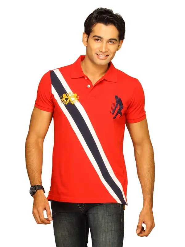 Sher Singh Men's Red Polo T-shirt