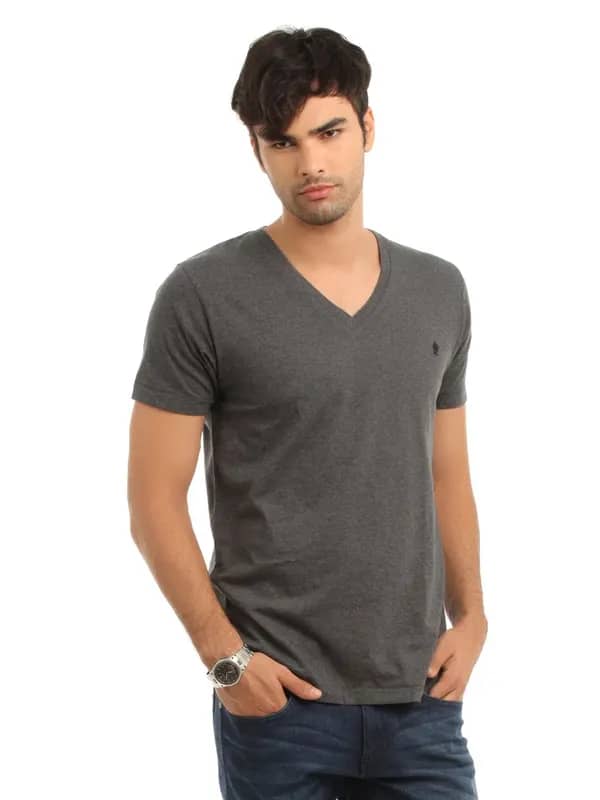 French Connection Men Grey T-shirt