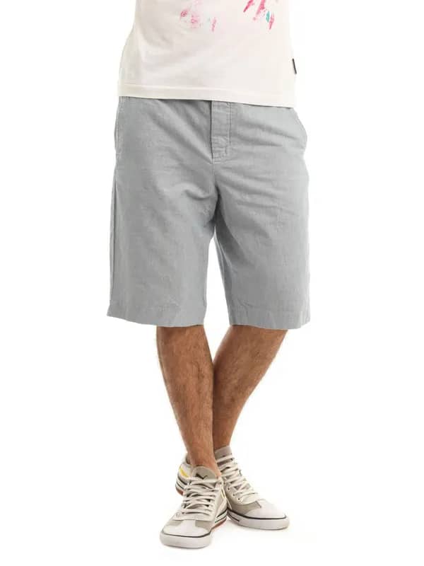 French Connection Men Blue Striped Shorts
