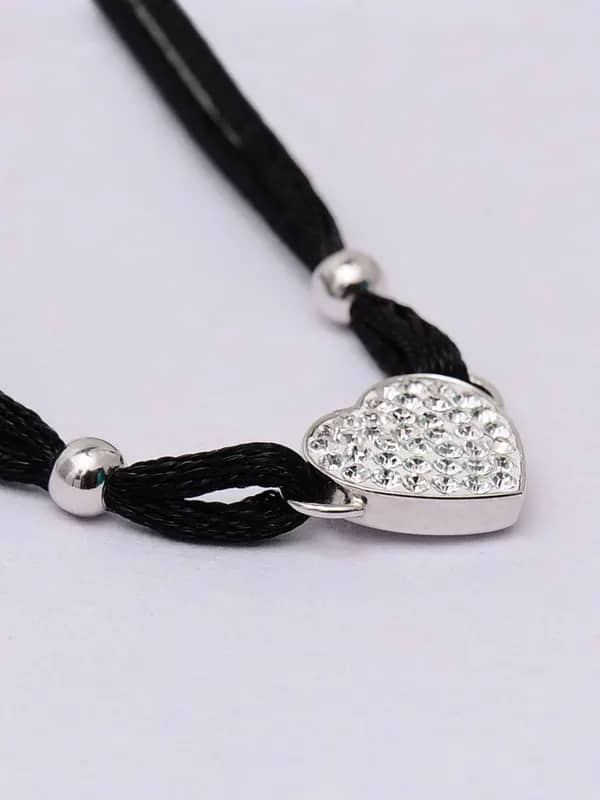 Lucera Women Black and Silver Bracelet