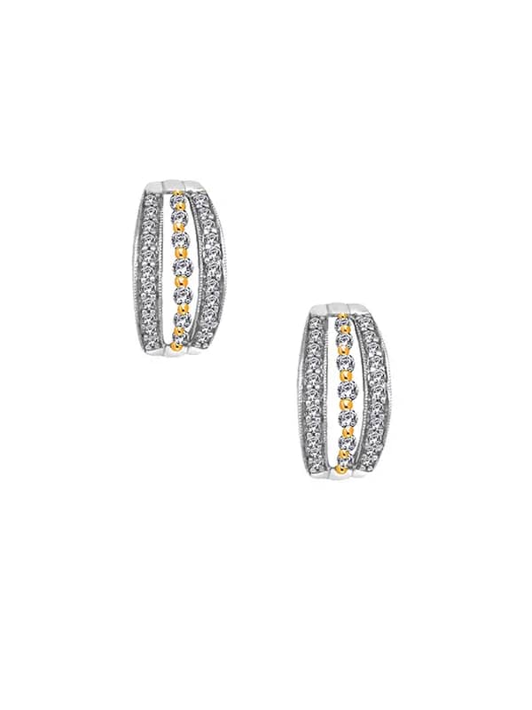 Lucera Women Silver & Gold Earrings