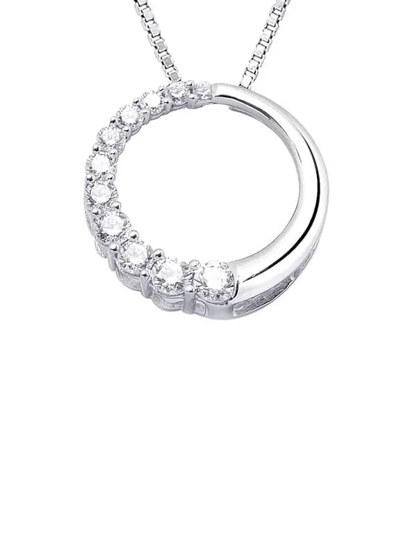 Lucera Women Silver Pendant with Chain