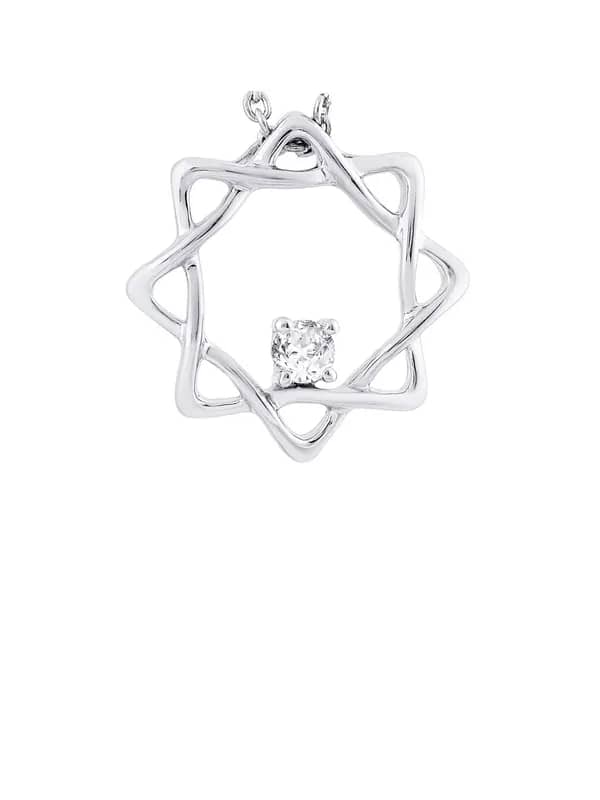 Lucera Women Silver Pendant with Chain