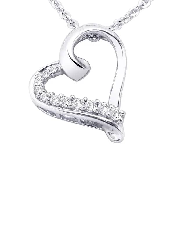 Lucera Women Silver Pendant with Chain