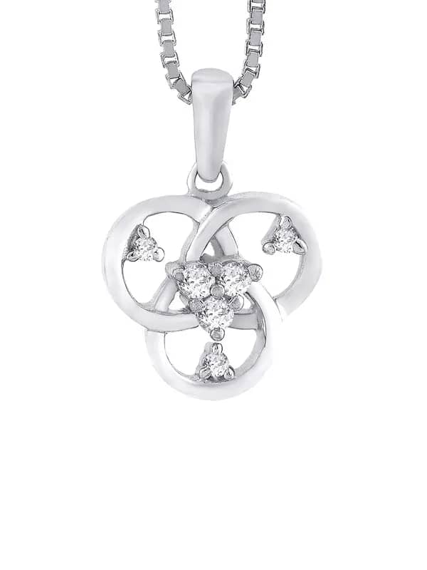 Lucera Women Silver Pendant with Chain