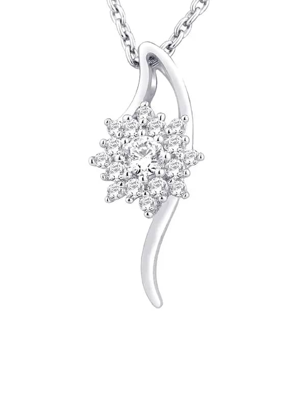 Lucera Women Silver Pendant with Chain