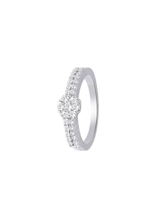 Lucera Women Set of Two Silver Rings
