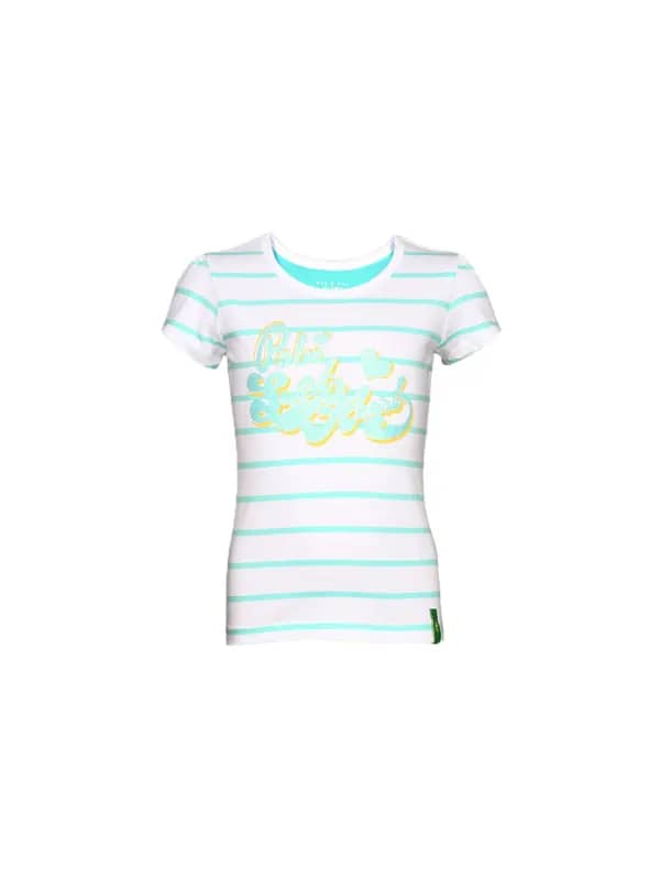 Palm Tree Girl's Billy White Green Kidswear