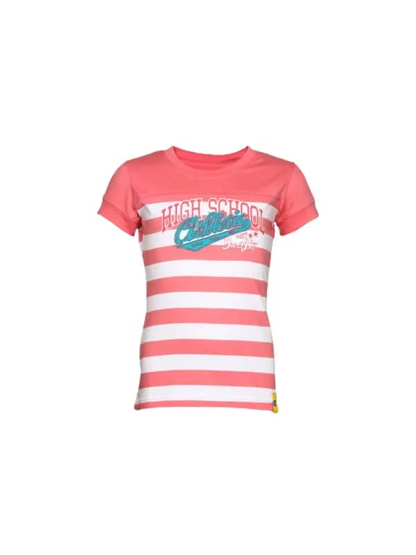Gini and Jony Girl's Gloria White Peach Kidswear