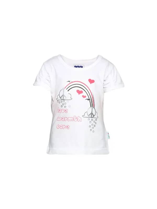 Gini and Jony Girl's Vollie White Kidswear