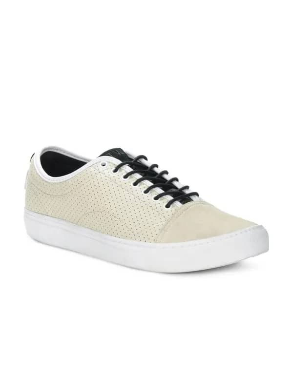 Vans Men Cream Larkin Shoes