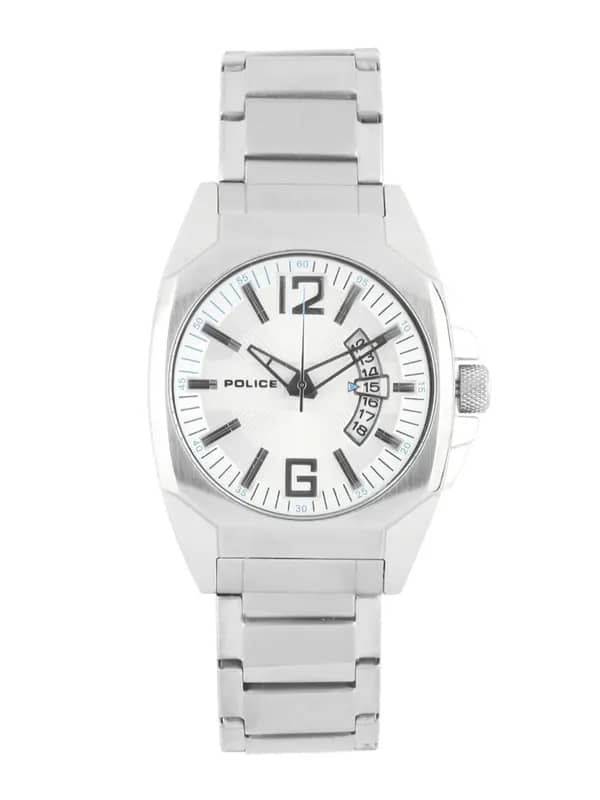 Police Men Sliver-Toned Dial Watch PL12897JS-04M