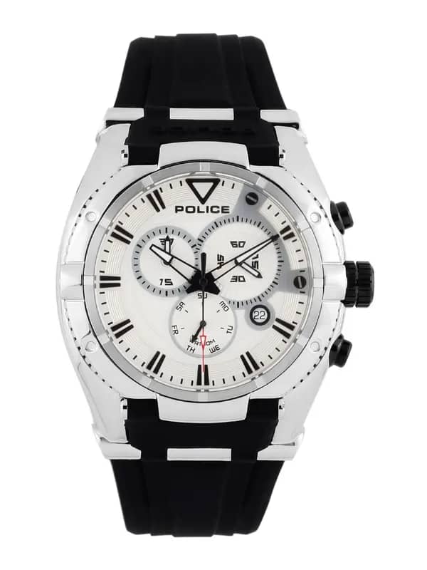 Police Men White Dial Chronograph Watch PL13092JS-04