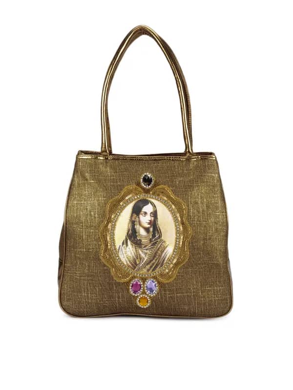 Rocia Women Gold Handbag