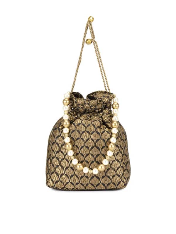Rocia Women Bronze and Black Purse