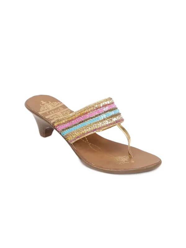 Catwalk Women Multi Coloured Sequined Heels