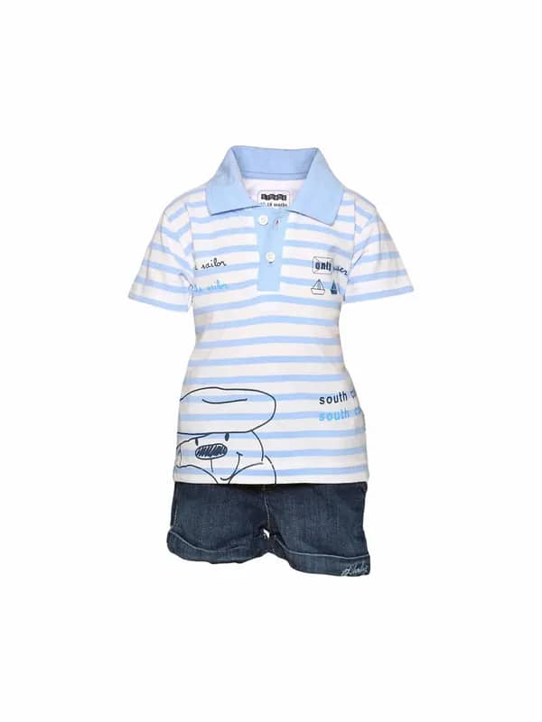 Gini and Jony Boy's Karl Blue White Kidswear