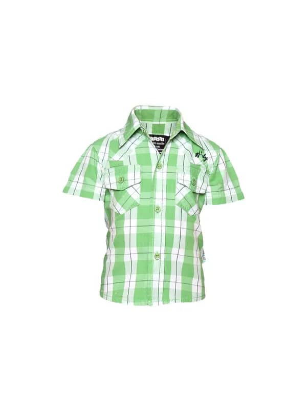 Gini and Jony Boy's Kangaroo Green White Infant Kidswear