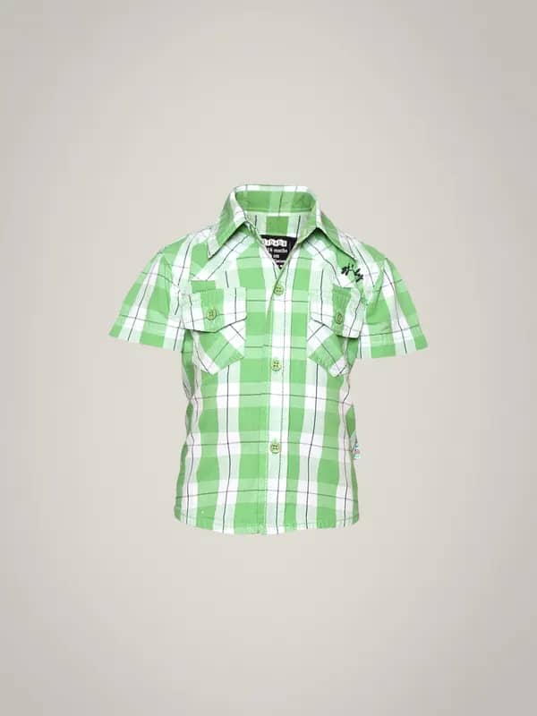 Gini and Jony Boy's Kangaroo Green White Kidswear