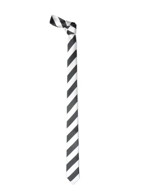Parx Men Black and White Tie