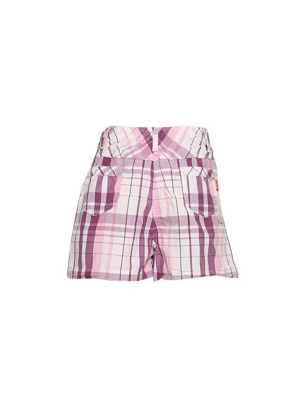 Gini and Jony Girl's Scotia White Purple Kidswear