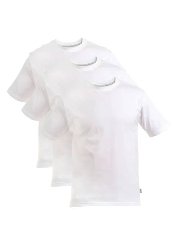 Hanes Men White Pack of 3 T-shirts