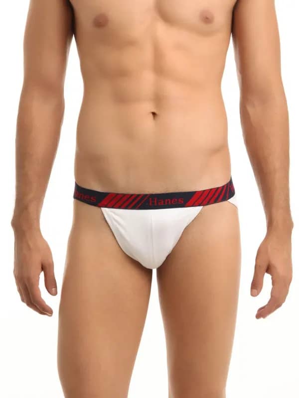 Hanes Men White Premium String Bikini Briefs