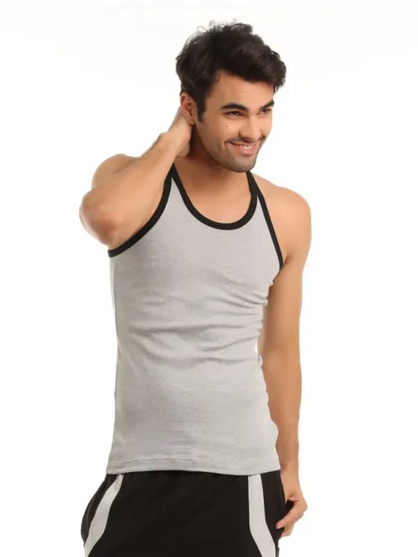 Hanes Men Grey Innerwear Vest