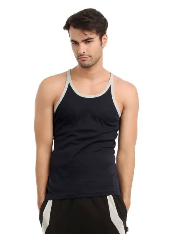 Hanes Men Navy Blue Innerwear Vest