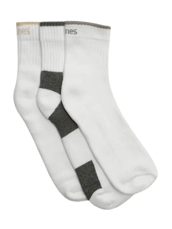 Hanes Men Pack Of 3 White Cushion Max Crew Socks