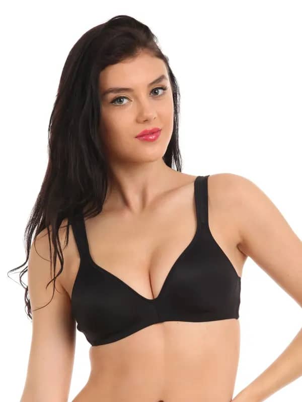 Hanes Women Black Moulded Tee Shirt Bra