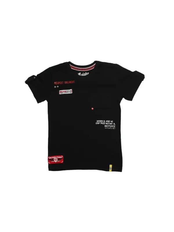 Gini and Jony Boys Black T-shirt