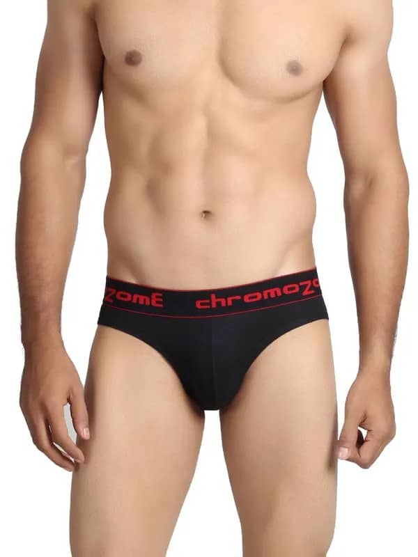 Chromozome Men Black Briefs