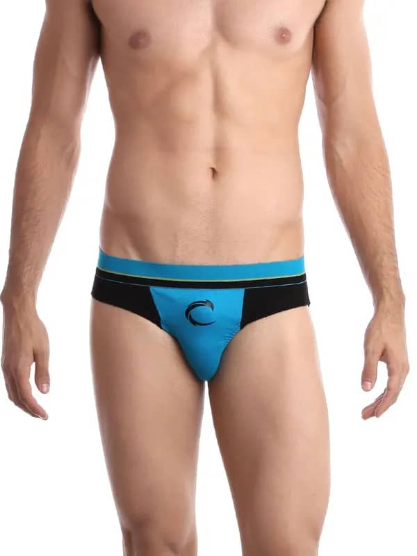 Chromozome Men Blue & Black Brief
