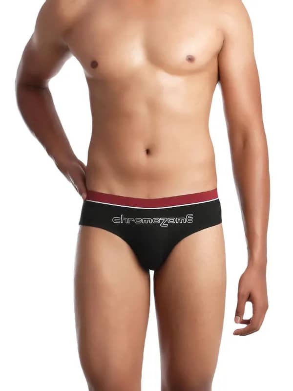 Chromozome Men Black Briefs