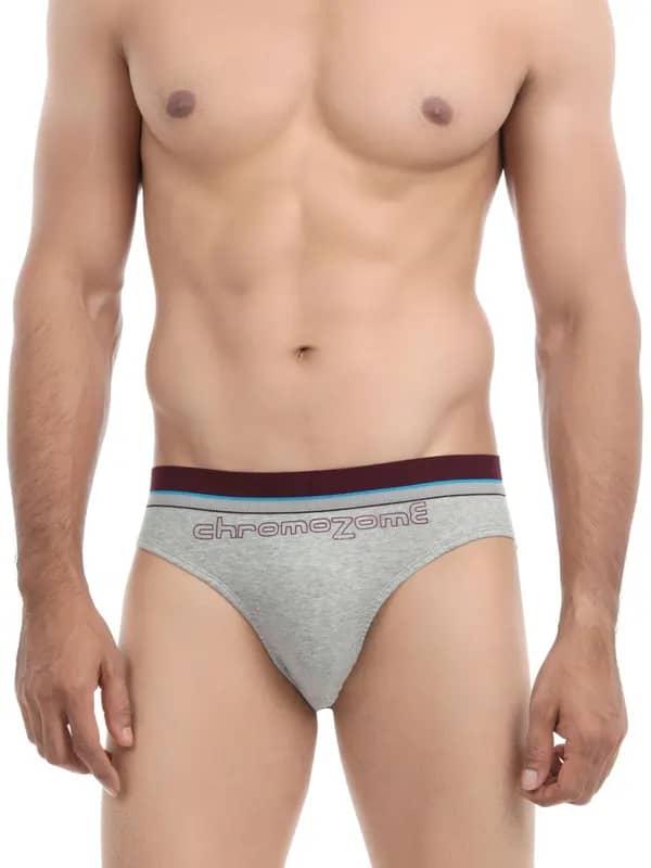 Chromozome Men Grey Briefs