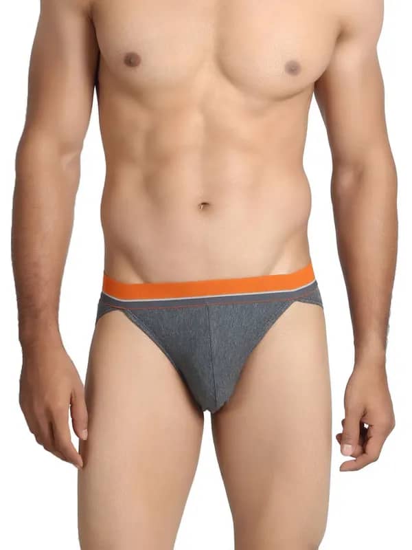 Chromozome Men Charcoal Melange Briefs