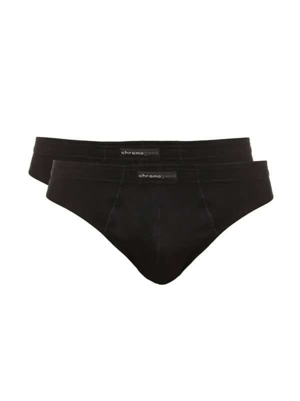 Chromozome Men Black Pack of 2 Briefs