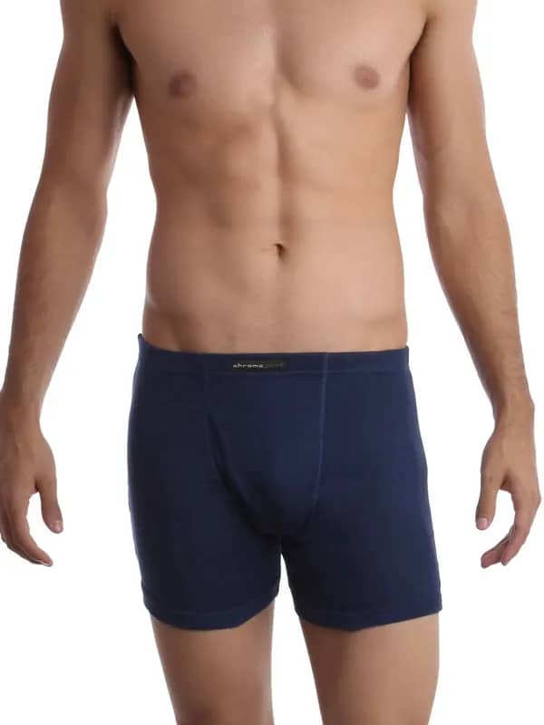 Chromozome Men Navy Blue Trunks