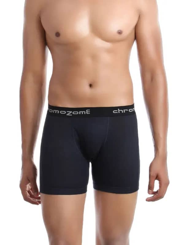 Chromozome Men Navy Blue Trunks