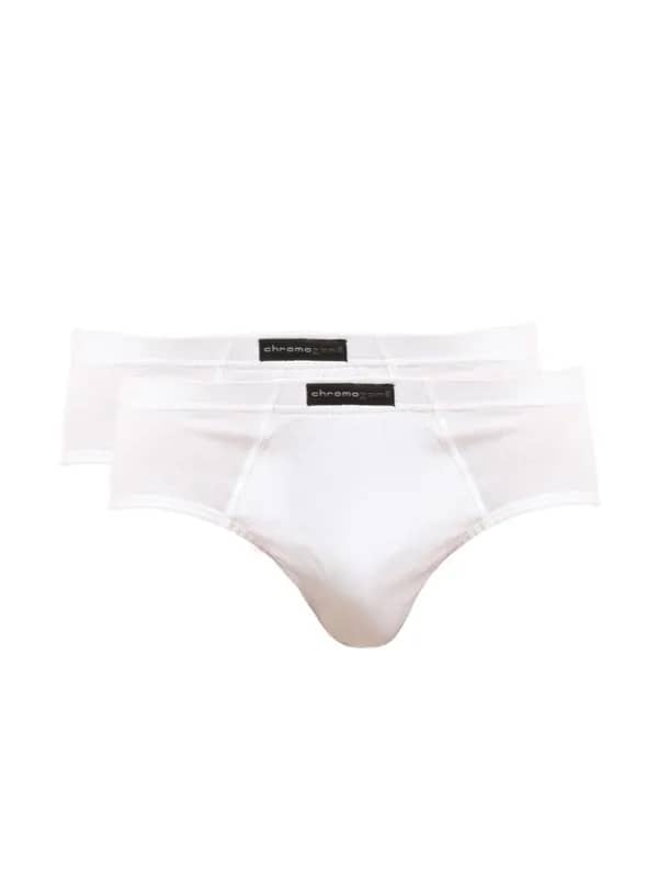 Chromozome Men White Pack of 2 Briefs