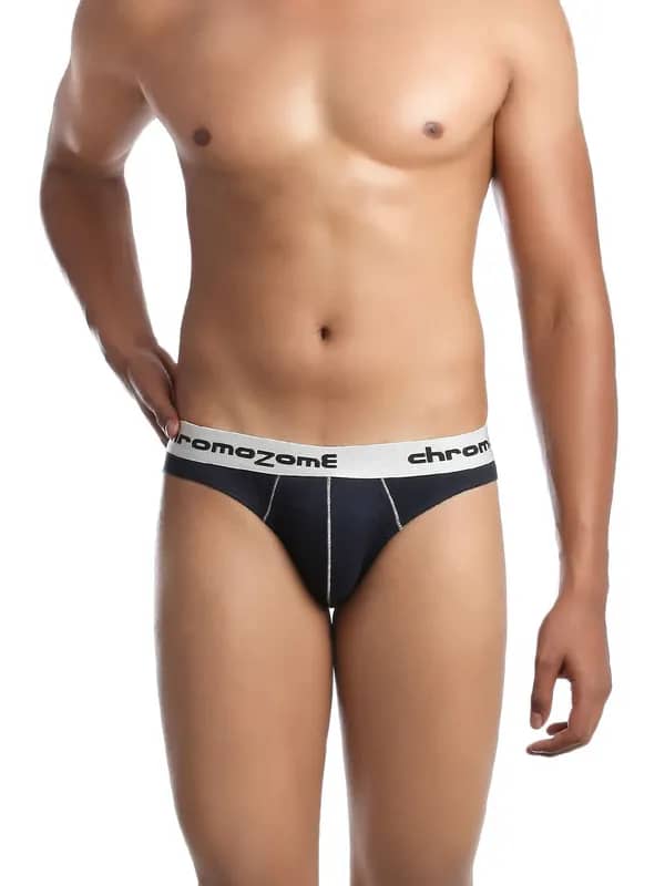 Chromozome Men Navy Blue Briefs