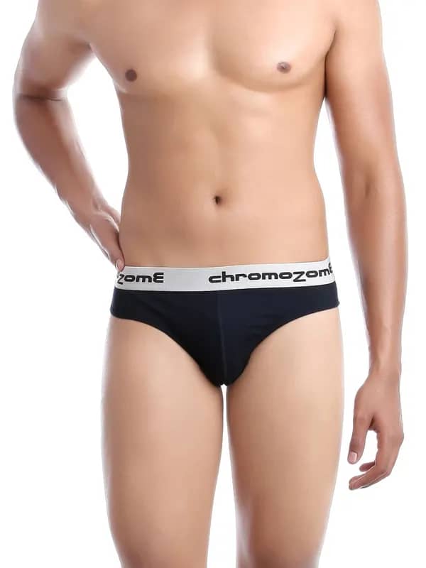 Chromozome Men Navy Blue Briefs