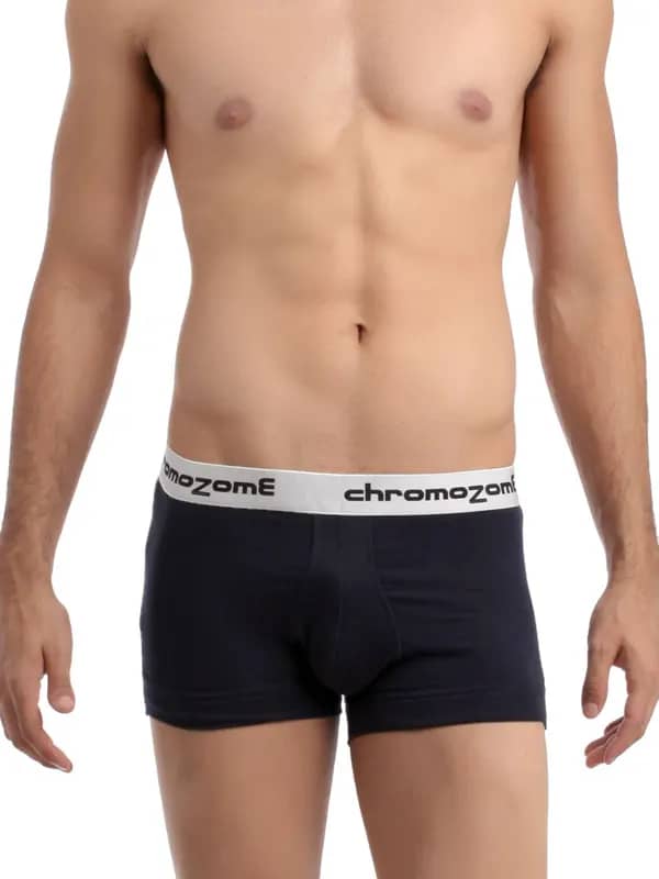 Chromozome Men Navy Blue Trunks