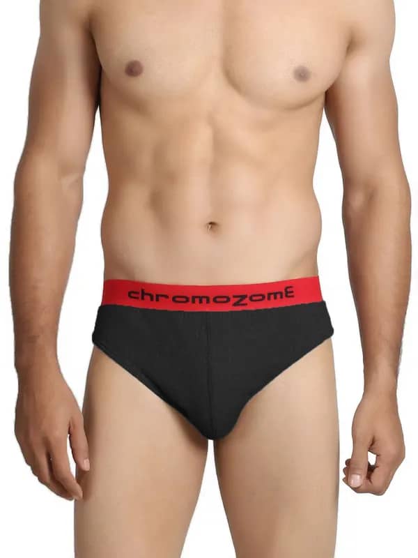 Chromozome Men Black Briefs